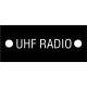 20926 - Cable tag. 'UHF RADIO'. (5pcs)